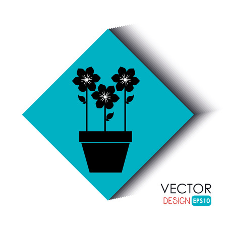 flower icon design, vector illustration eps10 graphicのイラスト素材