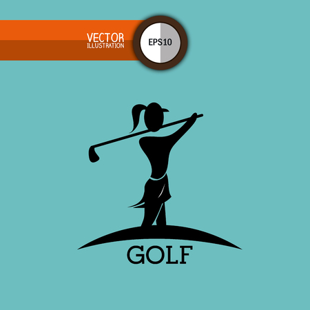 golf club design, vector illustration eps10 graphicのイラスト素材
