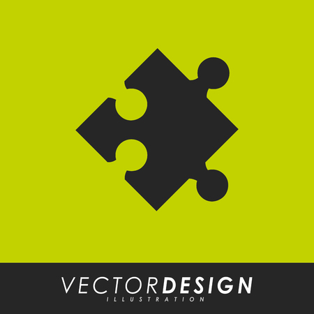 puzzle icon design, vector illustration eps10 graphicのイラスト素材