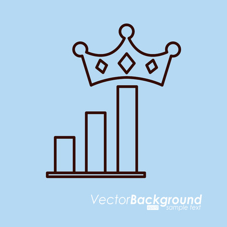 crown icon design, vector illustration eps10 graphicのイラスト素材