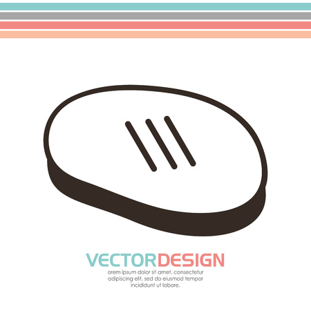 grill icon design, vector illustrationのイラスト素材