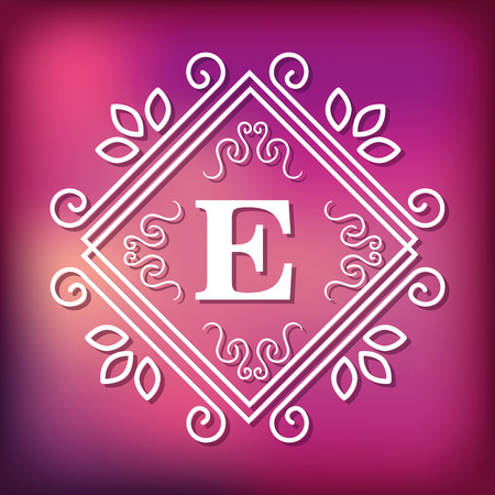 monogram background designのイラスト素材