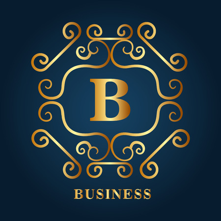 monogram background designのイラスト素材