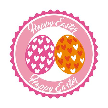 happy easter design, vector illustrationのイラスト素材