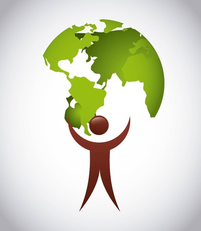 eco friendly design, vector illustrationのイラスト素材