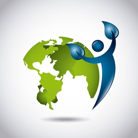 eco friendly design, vector illustrationのイラスト素材