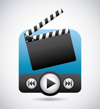 media player design, vector illustrationのイラスト素材