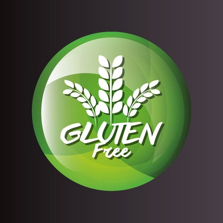 gluten free design, vector illustrationのイラスト素材
