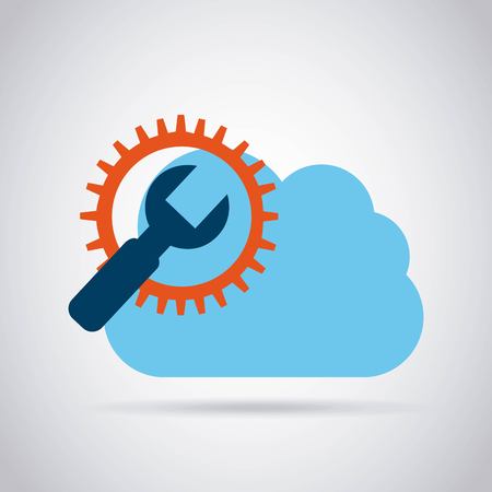 data center design, vector illustration eps10 graphicのイラスト素材