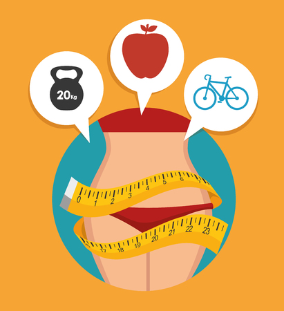 fitness lifestyle  design, vector illustration eps10 graphicのイラスト素材