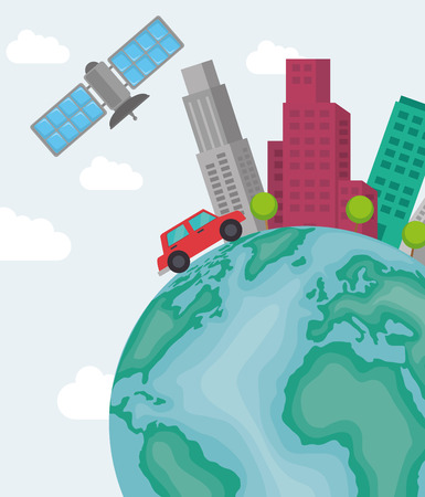 smart city design, vector illustration eps10 graphicのイラスト素材