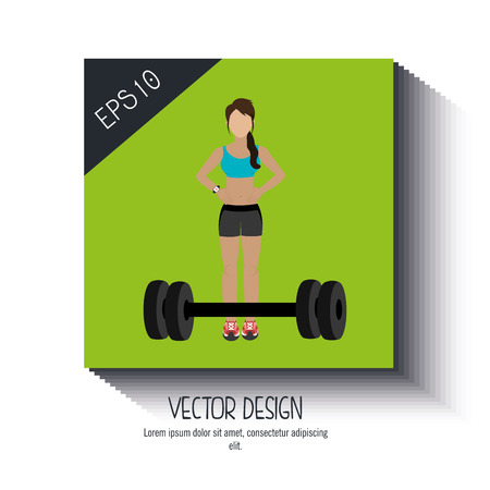 fitness icon design, vector illustration eps10 graphicのイラスト素材