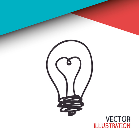 bulb light design, vector illustration eps10 graphicのイラスト素材