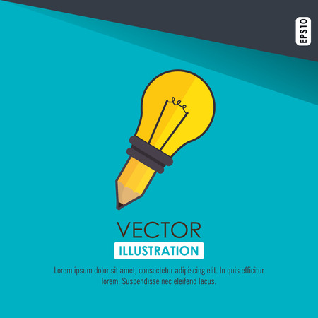 bulb light design, vector illustration eps10 graphicのイラスト素材