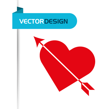 heart love design, vector illustration eps10 graphicのイラスト素材
