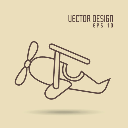 airplane drawn design, vector illustration eps10 graphicのイラスト素材