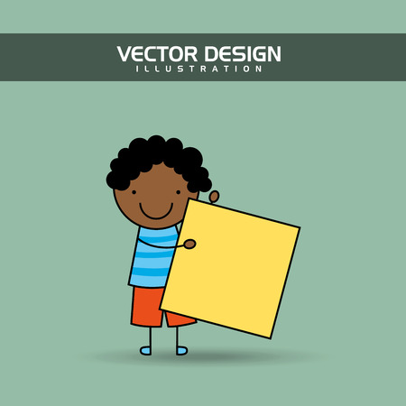 happy kids design, vector illustration eps10 graphicのイラスト素材