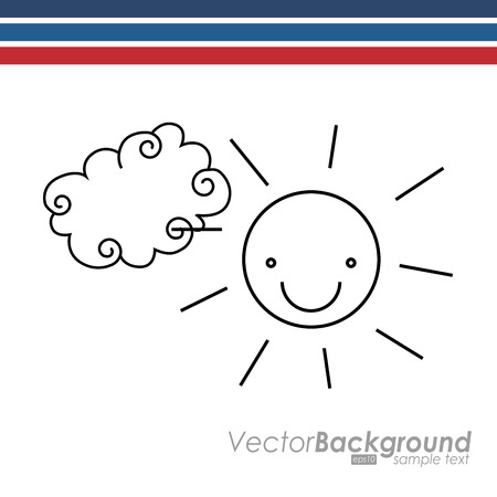 sky drawn icon design, vector illustration eps10 graphicのイラスト素材