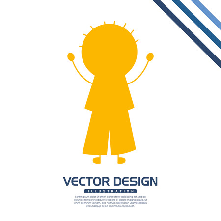 happy kids design, vector illustration eps10 graphicのイラスト素材