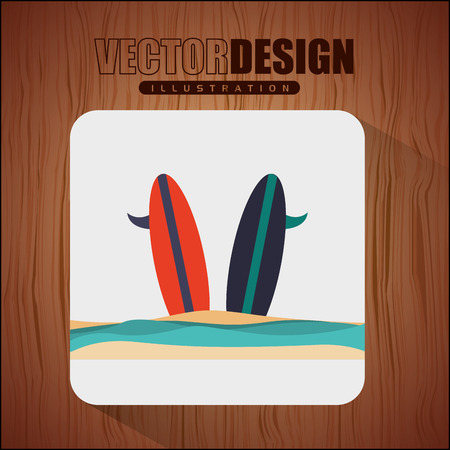 beach concept design, vector illustration eps10 graphicのイラスト素材