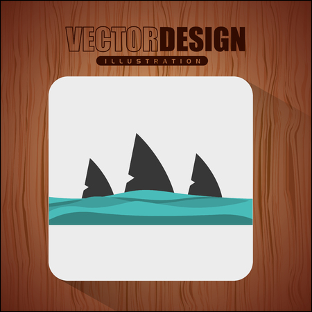 shark icon  design, vector illustration eps10 graphicのイラスト素材