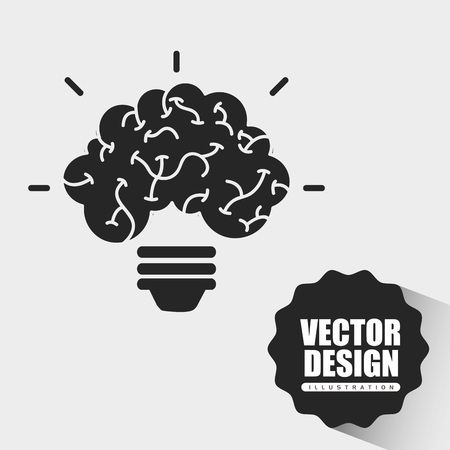 think concept design, vector illustration eps10 graphicのイラスト素材