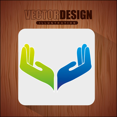 providing hands design, vector illustration eps10 graphicのイラスト素材