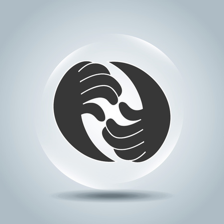 providing hands design, vector illustration eps10 graphicのイラスト素材