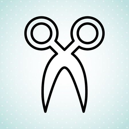 scissor icon design, vector illustration eps10 graphicのイラスト素材