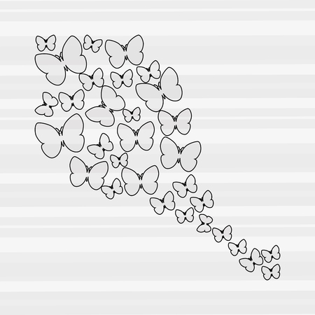 butterfly isolated design, vector illustration eps10 graphicのイラスト素材