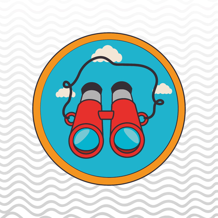 camping equipment design, vector illustration eps10 graphicのイラスト素材