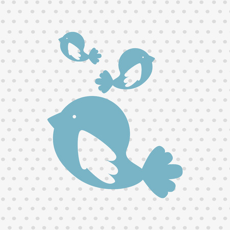 cute birds design, vector illustration  graphicのイラスト素材