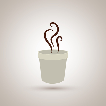 coffee icon design, vector illustration eps10 graphicのイラスト素材