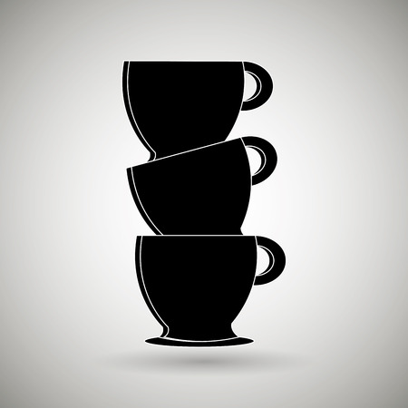 coffee icon design, vector illustration eps10 graphicのイラスト素材