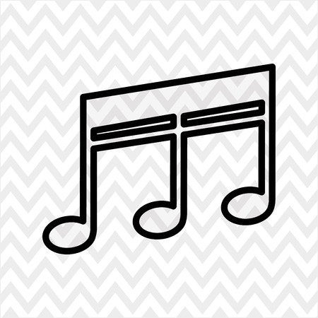 musical icon design, vector illustration eps10 graphicのイラスト素材