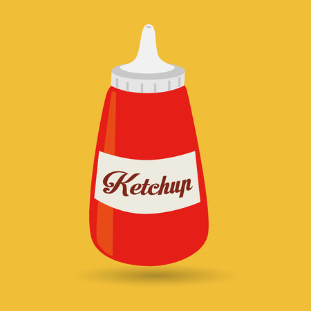 sauce bottle design, vector illustration   graphicのイラスト素材