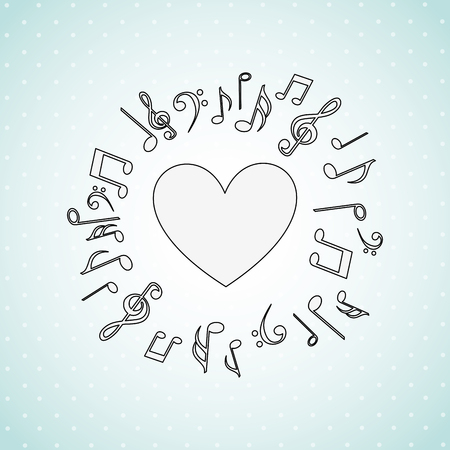 musical icon design, vector illustration   graphicのイラスト素材