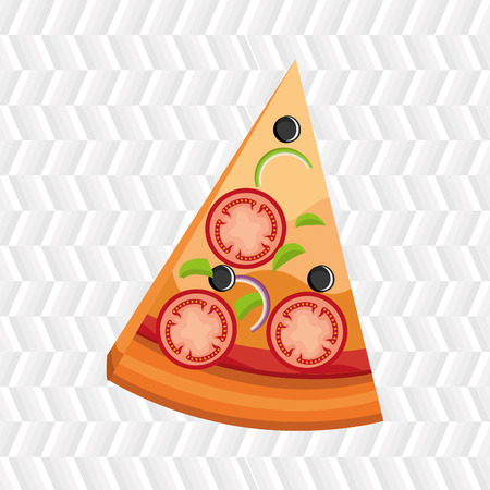 delicious pizza design, vector illustration   graphicのイラスト素材