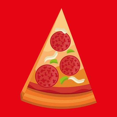 delicious pizza design, vector illustration   graphicのイラスト素材
