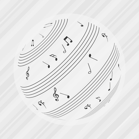 musical icon design, vector illustration   graphicのイラスト素材