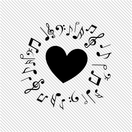 musical icon design, vector illustration   graphicのイラスト素材