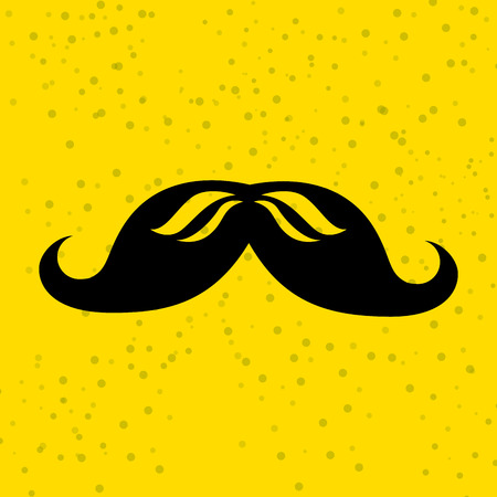 mustache icon design, vector illustration   graphicのイラスト素材