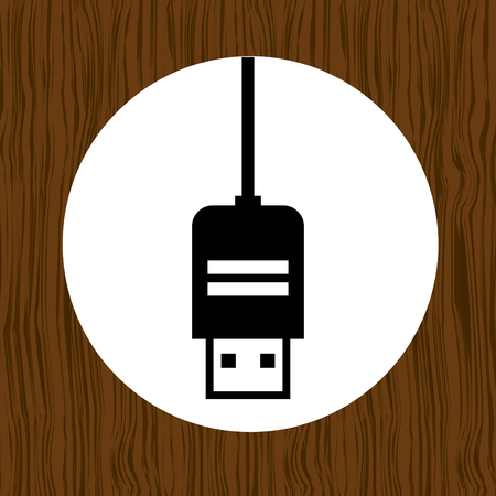 usb connection design, vector illustration   graphicのイラスト素材