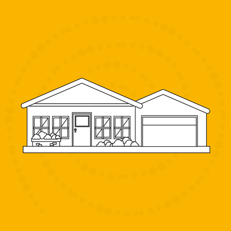 residential icon design, vector illustration eps10 graphicのイラスト素材