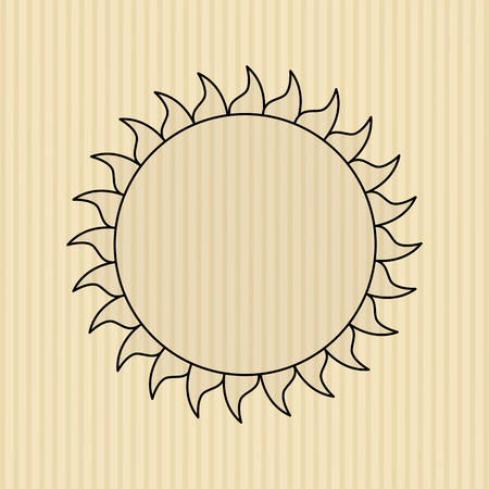 sun icon design, vector illustration eps10 graphicのイラスト素材