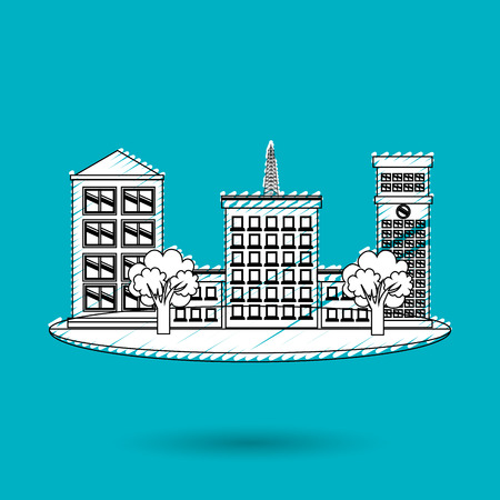 residential icon design, vector illustration eps10 graphicのイラスト素材