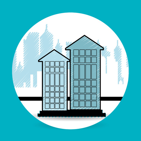 residential icon design, vector illustration eps10 graphicのイラスト素材