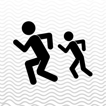 runner avatar design, vector illustration eps10 graphicのイラスト素材