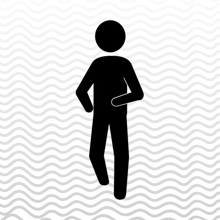 runner avatar design, vector illustration eps10 graphicのイラスト素材