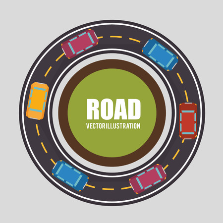 roads and ways design, vector illustration eps10 graphicのイラスト素材